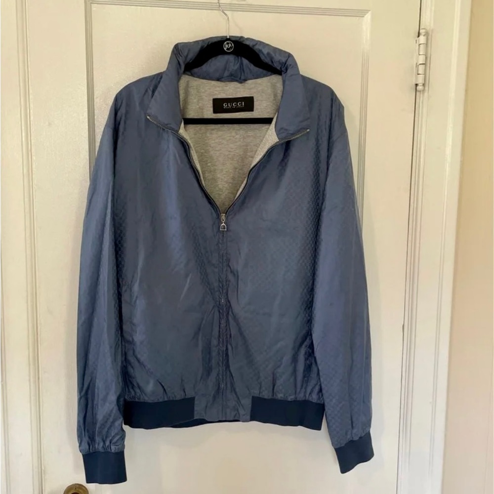 Mens Gucci Blue Jacquard
GG Bomber